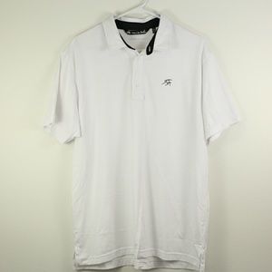 Travis Mathew White Golf Polo Signature XL